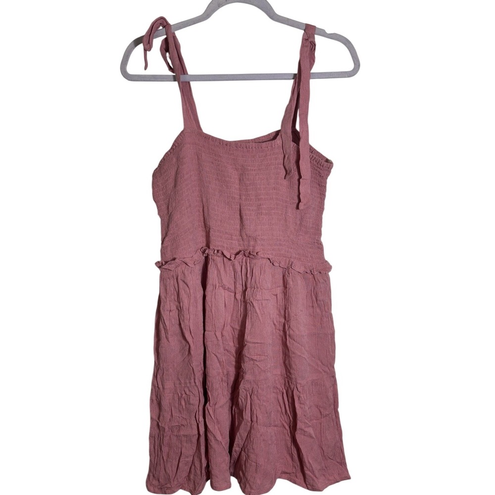 Jolie & Joy Rose Mini Dress Size Large with‎ Tie Straps